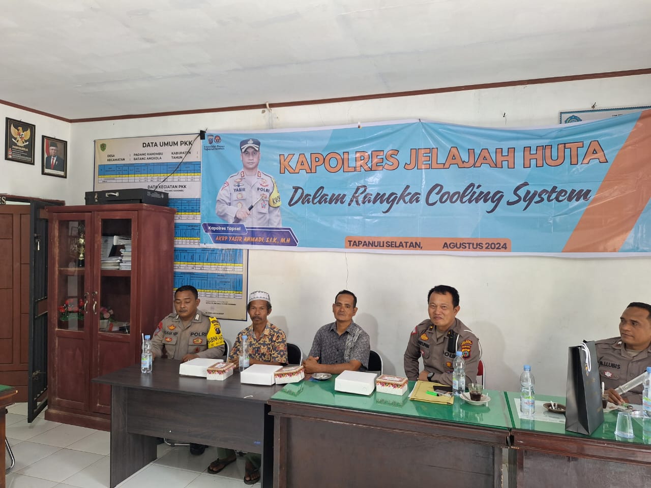 KBO Sat Lantas Polres Tapsel, Ipda Hary Agus Pohan, saat gerakan Kapolres Jelajah Huta