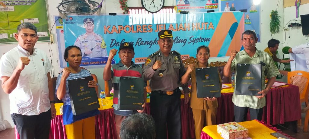 Gerakan Kapolres Tapsel Jelajah Huta, Upaya Antisipasi Narkoba dan Judi