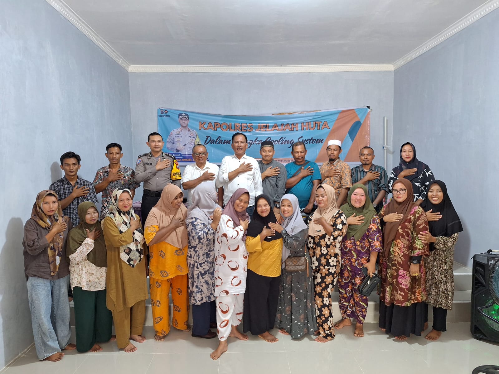 Warga Desa Sigala-gala, Kecamatan Batang Toru, nyatakan sikap dukung Polres Tapsel tindak tegas pengedar narkoba