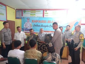 Kapolres Tapsel Jelajah Huta, Ipda Maraden: Jaga Persatuan Jelang Pilkada