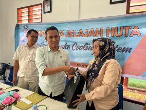 Kapolres Tapsel Jelajah Huta, Ipda Ilham Sampaikan Cooling System Pilkada dengan Humanis