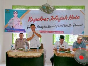 Kapolres Tapsel Jelajah Huta, AKP Salomo: Jangan Takut Hadapi Bandar Narkoba