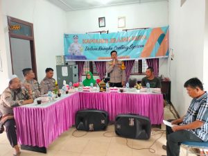 Kapolres Tapsel Jelajah Huta, Waka Polres Minta Masyarakat Jangan Mudah Sebarkan Berita Hoaks