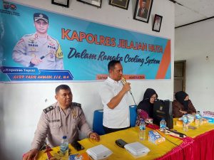 Kapolres Tapsel Jelajah Huta, AKP Salomo: Semangat Jihad Lawan Narkoba Tak Surut