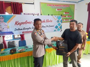 Kapolres Tapsel Jelajah Huta, Kasiwas: Narkoba Musuh Bersama