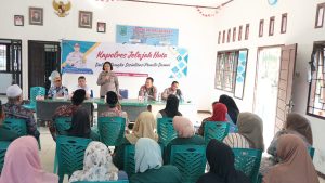 Kapolres Tapsel Jelajah Huta, AKP Maria: Cooling System Jelang Pilkada di Paluta