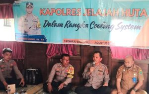 Kapolres Tapsel Jelajah Huta, Kabag SDM: Generasi Muda Aset Bangsa, Harus Terjaga dari Bahaya Narkoba