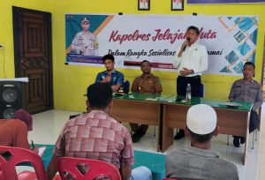 Kapolres Tapsel Jelajah Huta, Iptu Aswin Himbau Orangtua Antar Jemput Anak di Bawah Umur
