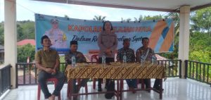 Kapolres Tapsel Jelajah Huta, AKP Maria Minta Masyarakat Tolak Politik Uang Jelang Pilkada