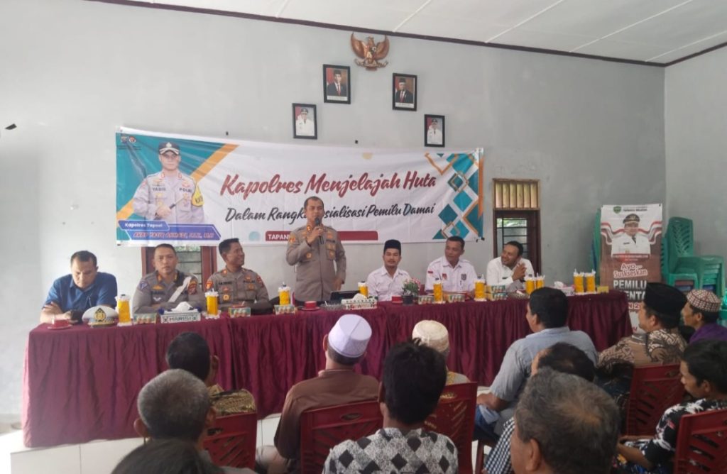 Gerakan Jelajah Huta, Upaya Kapolres Tapsel Ciptakan Pilkada Jurdil Tanpa Politik Uang