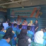Gerakan Kapolres Tapsel Jelajah Huta saat berlangsung di Aula Bumdes Desa Perkebunan, Kecamatan Angkola Sangkunur