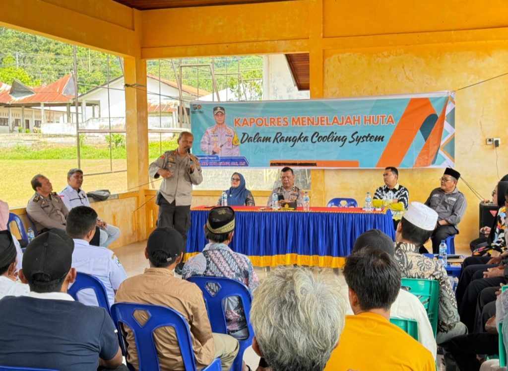 Narkoba dan Judi Kian Massif, Kapolres Tapsel Jelajah Huta Hadir Sebagai Upaya Antisipasi