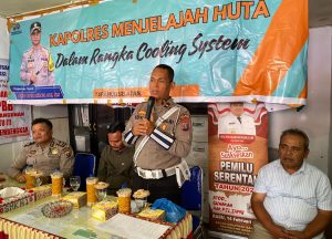Kapolres Tapsel Jelajah Huta di Sipirok Ajak Tertib Berlalulintas