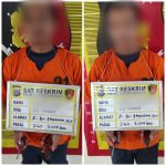 Kedua pelaku, RR dan AG, berikut barang bukti obeng serta tang usai tertangkap Tim Opsnal Sat Reskrim Polres Padangsidimpuan