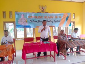 Kapolres Tapsel Jelajah Huta, Ipda Maraden: Jangan Ada yang Merusak Kedamaian Jelang Pilkada