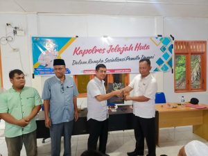Kapolres Tapsel Jelajah Huta, AKP Salomo: Pertebal Keimanan Agar Terhindar dari Narkoba