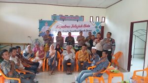 Kapolres Tapsel Jelajah Huta, AKP Maria Ajak Masyarakat Kompak Melawan Narkoba