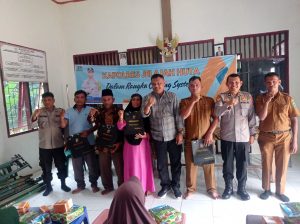 Kapolres Tapsel Jelajah Huta, Ipda Maraden: Polri Serius Tindak Judi dan Narkoba