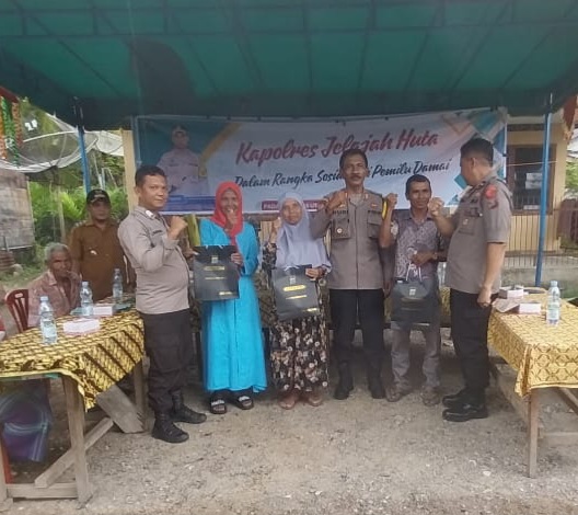 Kapolres Tapsel Jelajah Huta, Kasat Binmas: Pilkada di Depan Mata, Jaga Kondusifitas