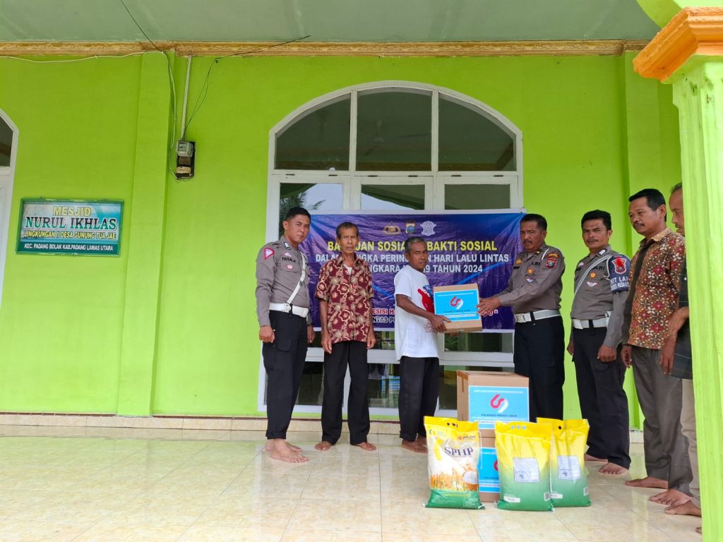 HUT Polantas ke-69 di Padang Bolak Diwarnai Baksos dan Bansos di Masjid serta Gereja