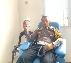 Semarakkan HUT Polantas ke-69, Polres Tapsel Aksi Kemanusiaan Donor Darah
