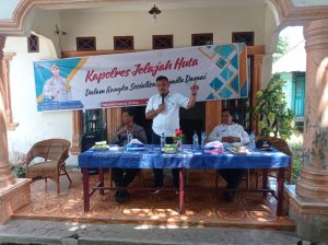 Kapolres Tapsel Jelajah Huta Paluta, Ipda Maraden Ingatkan Bahaya KDRT