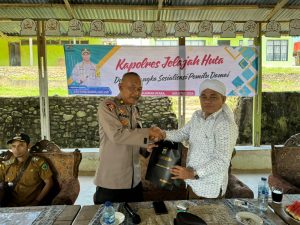 Kapolres Tapsel Jelajah Huta, Kabag Ops: Jauhi Black Campaign Jelang Pilkada