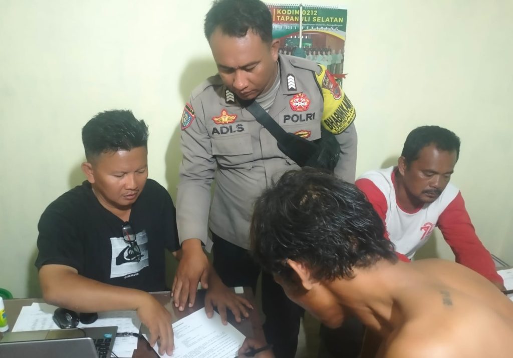 Polsek Batang Toru Damaikan Kasus Pencurian Mesin Pompa Air