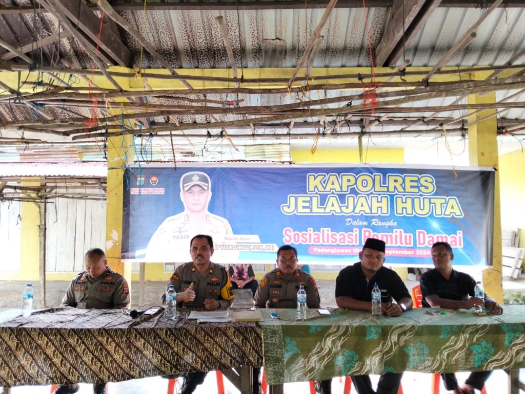 Kapolres Tapsel Jelajah Huta, Kapolsek Dolok: Polri Massif Menindak Judol