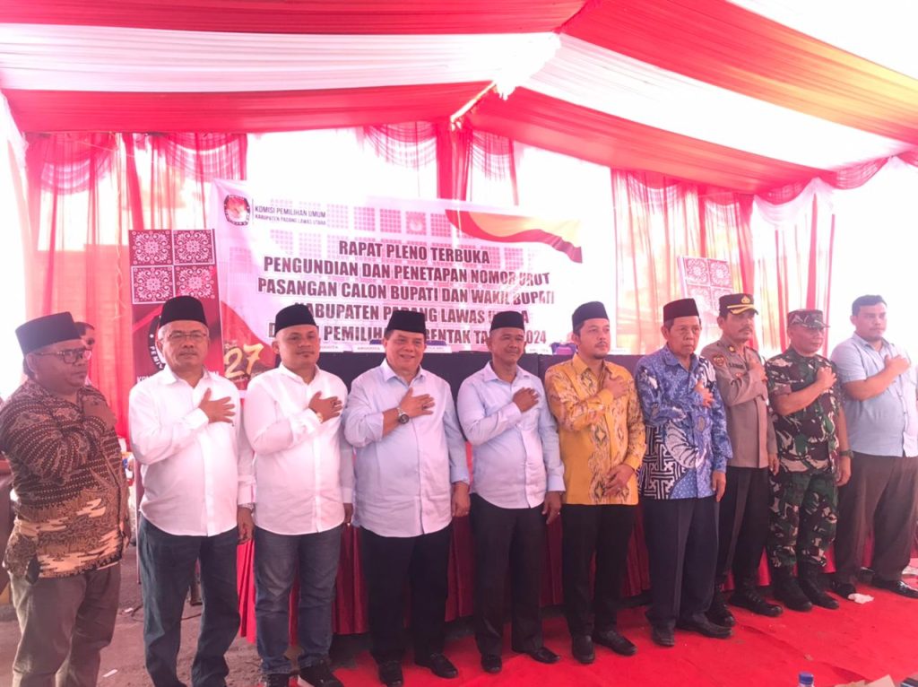Pengundian Nomor Urut Pilbup Paluta, Polres Tapsel: Jaga Kondusifitas