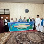 Kapolres Tapsel, AKBP Yasir Ahmadi, bersama jajaran dan lainnya, saat peringati Maulid Nabi Muhammad SAW dengan penceramah Habib Haiqal Alaydrus
