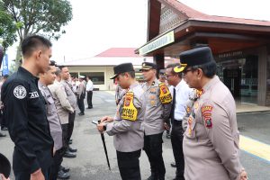 Kapolres Padangsidimpuan Pimpin Apel dan Gaktiblin ke Personel