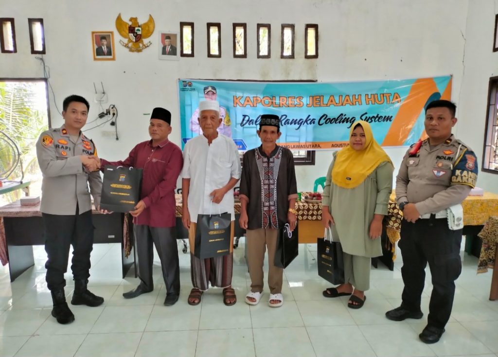 Kapolres Tapsel Jelajah Huta, Waka Polres: Masyarakat Tabagsel Bersaudara