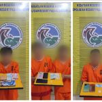 Keempat tersangka antara lain, OZN, RAS, RAL, dan BS tunjukkan barang bukti usai ditangkap Tim Opsnal Sat Resnarkoba Polres Padangsidimpuan