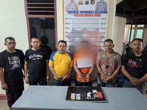 Gempur Narkoba, Polsek Batang Toru Tangkap Pengedar Sabu di Rumah Makan