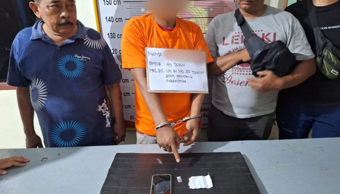 Gak Punya Rem, Kapolsek Batang Toru Gulung Pengedar Sabu di Doorsmer