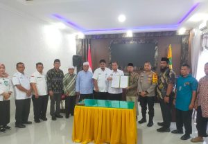 Kapolres Saksikan Serah Terima Kepengurusan dan Pengelolaan Masjid Abdullah bin Zaid Padangsidimpuan