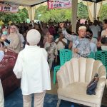 Paslon Bupati dan Wakil Bupati Tapsel No.1 BAGUSI, Gus Irawan Pasaribu dan Jafar Syahbuddin Ritonga, kompak meneriakkan kemenangan di sela pengukuhan Tim Pemenangan Kecamatan Batang Toru