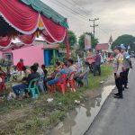 Personel Polsek Padang Bolak saat hadir untuk mengawal dan pengamanan kampanye salah satu Paslon Bupati Paluta