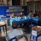 Kasat Binmas Polres Tapsel, AKP Eka Wahyudi, didampingi Ka SPKT, Ipda Irwan Sarumpaet, saat memberikan arahan ke perwakilan masyarakat di sela gerakan Kapolres Jelajah Huta
