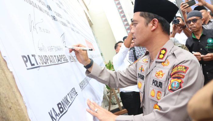 Kapolres Rekrut Ribuan Orang di Tapsel Jadi Pasukan Jihad Melawan Narkoba