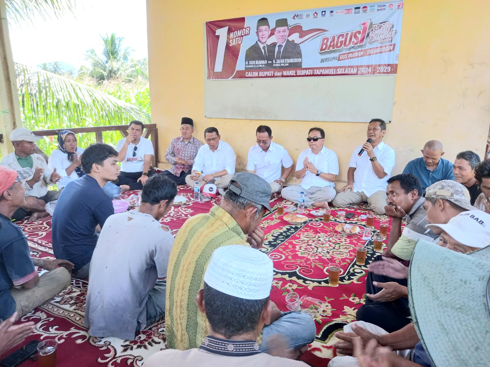 Mantan Wabup Tapsel dua periode, Aldinz Rapolo Siregar, menyatakan dukungannya ke Paslon Bupati-Wakil Bupati No.1, Gus Irawan Pasaribu dan Jafar Syahbuddin Ritonga (BAGUSI) pada Pilkada nanti
