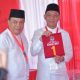 Calon Bupati-Wakil Bupati Tapsel No.1, Gus Irawan Pasaribu (kanan) dan Jafar Syahbuddin Ritonga (kiri)