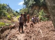 Tertimbun Longsor, Jalan Penghubung antar Desa di Aek Bilah Terputus