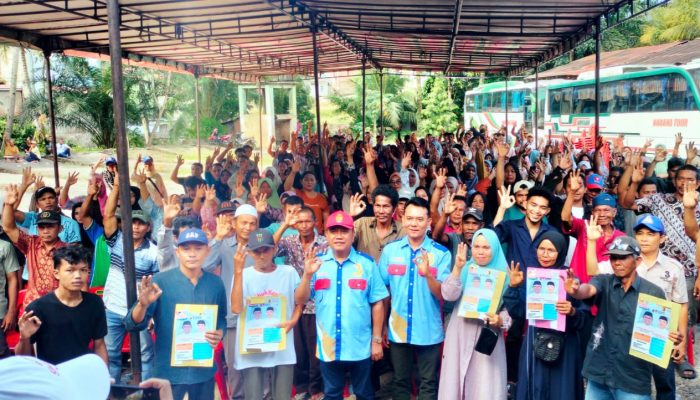 500-an Tim Pemenangan Seiya Sekata Menangkan Hapendi-Gempar di Padangsidimpuan Tenggara