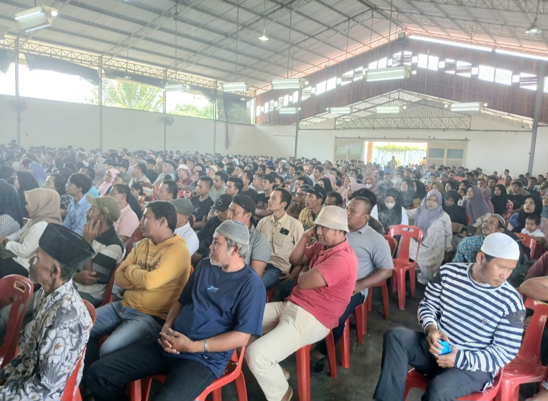 Ribuan Caraka dari dua Kecamatan yaitu, Padangsidimpuan Utara dan Selatan siap menangkan Paslon No.3, Hapendi-Gempar