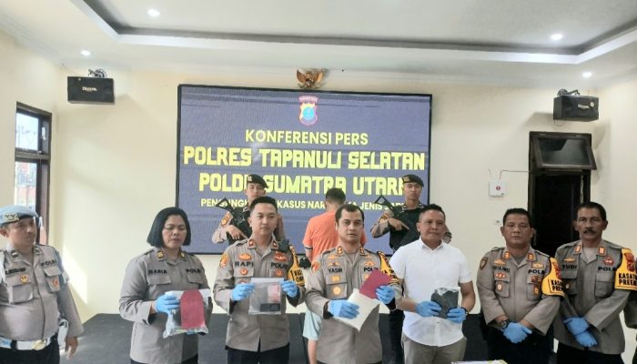 Komitmen Jihad Melawan Narkoba, Polres Tapsel Tangkap Pemilik Sabu 1 Kg Lebih