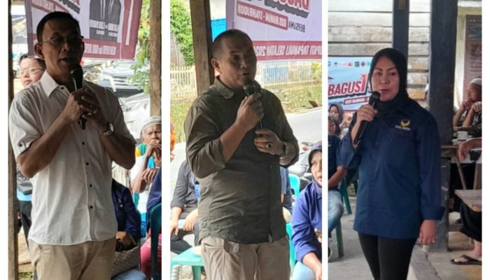 Minim Pembangunan di Angkola Barat, Nasdem dan Hanura Tapsel Ajak Warga Menangkan BAGUSI