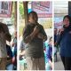 (Dari kiri ke kanan) calon Bupati Tapsel No.1, Gus Irawan Pasaribu, anggota DPRD Tapsel Fraksi Hanura, Haris Yani Tambunan, dan Ketua Fraksi Nasdem DPRD Tapsel, Ledy Namarina Siregar, memberikan sambutan kepada warga Kelurahan Sitinjak, Kecamatan Angkola Barat, di sela acara Mangopi