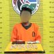 ALL saat menunjukkan 28 paket ganja usai ditangkap Tim Opsnal Sat Resnarkoba Polres Padangsidimpuan